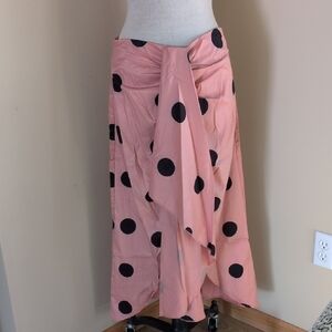 Brand New XL Sexy Polka Dot Skirt With Front Slit Flamenco Style
